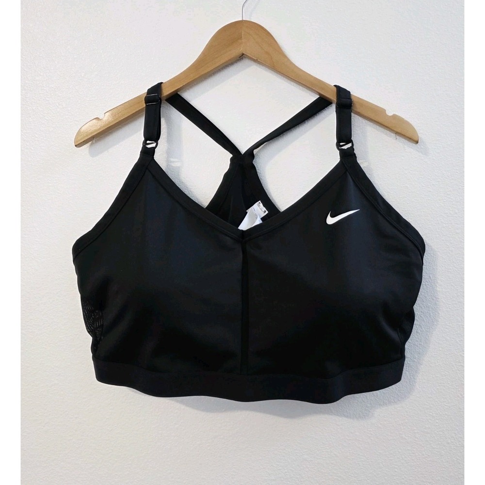 Nike Indy Dri-FIT Sports Bra Women's Plus Size 3X Black Racerback